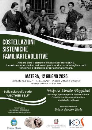 Incontro di Costellazioni Sistemiche Familiari Evolutive 12 giugno 2025